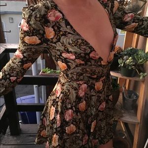 Low Cut Cross Over Dress